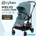 [2025 год модели ]CYBEX носорог Beck sMELIO CARBONme rio карбоновый stormy голубой JPl коляска -тактный ролик легкий AB двоякое применение младенец выход (WNG)