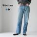 SHINZONE(sin Zone ) Гудзон Denim брюки 225AMSPA02 / джинсы ji- хлеб низ Semi-wide распорка хлопок 100