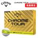 �y���ʌ���E������I�z�L�����E�F�C Callaway �S���t�{�[�� 1�_�[�X(12������) CHROME TOUR 360�� YELLOW STRIPE �N�����c�A�[ �C�G���[�X�g���C�v
