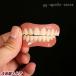  сверху .. внизу .. искусственный зуб 2 шт. зуб . быстро фиксация ., уверенный . полный .. смех лицо . брать ... 