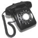NTT 601-A2 dial type telephone machine ( black telephone )