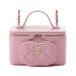 CHANEL Chanel 2WAY Mini vanity цепь плечо розовый черная икра s gold [472]HA