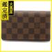 LOUIS VUITTON Louis Vuitton двойной бумажник porutofoiyu*torezo-ru Damier N61736[473]