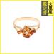 JEWELRY non бренд ювелирные изделия кольцо кольцо K18 желтое золото топаз бриллиант 11 номер 3.0g