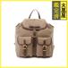 PRADA Prada Logo рюкзак парусина / кожа хаки / Brown 1BZ006