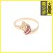 JEWELRY ювелирные изделия кольцо K18 Gold кольцо #11.5 рубин 0.16ct/ бриллиант 0.02ct примерно 2.4g