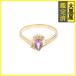 JEWELRY ювелирные изделия кольцо аметист кольцо желтое золото K18/D0.02/2.5g/ 10 номер 