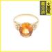 JEWELRY non бренд ювелирные изделия кольцо K18 Gold #9 цитрин 2.67 бриллиант 1.63 5.0g