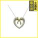 TIFFANY&CO Tiffany колье Heart лента NC/SV/YG/4.8g