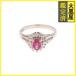 JEWELRY non бренд ювелирные изделия кольцо 13 номер платина 900/ рубин 0.51ct/ бриллиант 0.22ct/ вес примерно 4.9g
