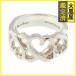 Tiffany Tiffany Triple la vi ng Heart кольцо серебряный примерно 4.2g 8.5 номер 2148103914652