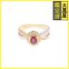 JEWELRY ювелирные изделия кольцо K18 Gold /PT900 #8 рубин 0.45/ бриллиант 0.17 3.4g 2147200556109
