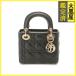 Dior Dior kana -jureti Dior Mini ручная сумочка черный /GP кожа 2147300411193