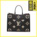 Louis Vuitton Louis Vuitton on The go-MMbai цвет монограмма * Anne план to черный / бежевый M45495