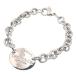 TIFFANY&amp;Co. Tiffany возврат tu овальный бирка BL/SV/ примерно 27.7g[205] браслет серебряный 925 SV925 серебряный унисекс [ б/у ]