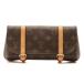 LOUIS VUITTON Louis * Vuitton сумка небольшая сумочка *mareruM51159 сумка-пояс монограмма парусина Brown [ б/у ][432]