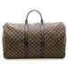 LOUIS VUITTON Louis * Vuitton ключ poru50 N41427 сумка "Boston bag" Damier парусина / кожа Brown унисекс [ б/у ]473