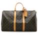 LOUIS VUITTON Louis * Vuitton ключ poru45 M41418 сумка "Boston bag" монограмма парусина / кожа Brown унисекс [ б/у ]473