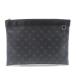 LOUIS VUITTON Louis * Vuitton небольшая сумочка * Discovery монограмма * Eclipse M62291 клатч черный мужской [ б/у ]431