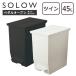 so low SOLOW мусорная корзина педаль открытый twin 45L одиночный товар крышка имеется педаль тип обе открытие ширина открытие 