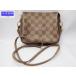 LOUIS VUITTON Louis Vuitton Damier небольшая сумочка tu разрозненный макияж сумка N51982 б/у B [ бесплатная доставка ] A-7595