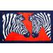 [ не использовался товар ] Hermes пляж полотенце махровое покрывало Zebra TAPIS DE PLAGE ZEBRA хлопок лиловый orange 102646M HERMES 6275042m[ б/у ]