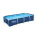 Bestway Grand бассейн 4m×2.11m×81cm большой Family рама бассейн прямоугольный 56405 голубой для бытового использования сборка тип большой бассейн лето summer season водные развлечения 
