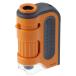  портативный микроскоп ZOOM zoom orange 60~120 раз мобильный LED*UV с подсветкой тип аккумулятора одиночный 3 микро расширение наблюдение Ray mei глициния .[02]
