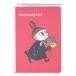  Moomin A5 домашняя бухгалтерская книга красный цветок little mii месяц промежуток + неделя . главный место хранения с покрытием регистрация Full color иллюстрации симпатичный популярный Gakken стойка полный [01]