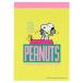  Snoopy PEANUTSkomikaru scene z 2 память Mini желтый 6×8.5cm 2 рисунок × каждый 40 листов ширина . person глаз PET обложка симпатичный [01] ( почтовая доставка объект )