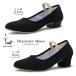  Jazz Dance shoes lady's woman character Fork piano electone low heel shoes black TINGtinKS027 sale SALE