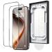 �u�o���yBox�vNIMASO �K���X�t�B���� iPhone 16/iPhone 15 �p �����K���X �ی�t�B���� �S�ʕی� �������� 2���Z�b�g