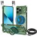�Ή� iPhone13 Pro �P�[�X MagSafe �N���A 360����]�X�^���h �����O�t�� �ϏՌ� TPU ���^ �c�����Ή� ���|��