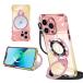�Ή� iPhone 13 Pro �p �P�[�X MagSafe�Ή� �N���A �����O�t�� �΂߂��� ��|�� �؍� ���� �X�^���h �ϏՌ�