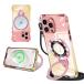 �Ή� iPhone 13 Pro Max �p �P�[�X MagSafe�Ή� �N���A �����O�t�� �΂߂��� ��|�� �؍� ���� �X�^���h �Ϗ�