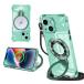 �Ή� iPhone 13 mini �p �P�[�X MagSafe�Ή� �N���A �����O�t�� �΂߂��� ��|�� �؍� ���� �X�^���h �ϏՌ�