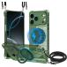�Ή� iPhone17 Pro �P�[�X MagSafe �N���A 360����]�X�^���h �����O�t�� �ϏՌ� TPU ���^ �c�����Ή� ���|��