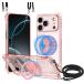 �Ή� iPhone17 Pro �P�[�X MagSafe �N���A 360����]�X�^���h �����O�t�� �ϏՌ� TPU ���^ �c�����Ή� ���|��