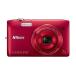 Nikon цифровая камера COOLPIX S3500 оптика 7 кратный zoom разрешающая способность 2005 десять тысяч пикселей малиновый S3500RD