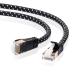  Sanwa Supply CAT7 маленький диаметр сетка LAN кабель (5m) 10Gbps/600MHz RJ45 ушко поломка предотвращение черный &amp; белый KB-T7ME-