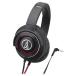 Audio Technica SOLID BASS портативный наушники бас черный красный ATH-WS770 BRD