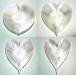 3D дизайн маленькая тарелка различный Heart форма. прозрачный . светит ..~. стильный бобы тарелка контейнер inserting предмет (..3D печать товар )