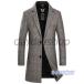  Пальто Честерфилд с хлопком жакет длинное пальто длинный жакет coats -tsu мужской шерсть бизнес внешний 2. кнопка тонкий тонкий теплый осень-зима одноцветный 