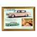  роскошный Vintage способ A3 рама деревянная рама P3142 Ad ba Thai Gin gAMC 1958 1957 Ran bla- Ambassador Ame машина Classic машина 