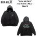 ROARK Parker "SIGN WRITER" F/Z HOOD SWEAT BLACK Roar k мужской весна осень новый продукт уличный кемпинг 