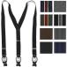 ALBERT THURSTON Alba -tosa- stone suspenders 2WAY clip button TOW IN ONE ELASTICS belt width 35mm ceremonial occasions present 