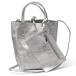 MARLON FIRENZE �}�[�����t�B�����c�F BS4158 SHOPPER MINI STUDS ���C�g�V���o�[�iARGENTO�j ���U�[ �X�^�b�Y���U�[�n���h�o�b�O�V�����_�[ 2way