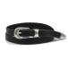 OUR LEGACY Hour Legacy BELT 2CM натуральная кожа ремень BLACK черный A2208BBLA чёрный 