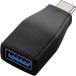 �G���R�� USB�P�[�u�� Type C �ϊ��A�_�v�^ (USB A to USB C) USB3.1(Gen1)���� 3A�o�� �ő�5Gbps �u���b�N USB3-AFCMADBK