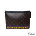 LOUIS VUITTON Louis * Vuitton небольшая сумочка Voyage MM M80792 монограмма Brown мужской ручная сумочка LV